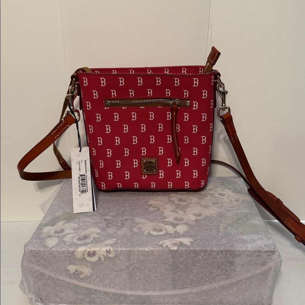 Small Dooney & Bourke Red Logo Crossbody Bag